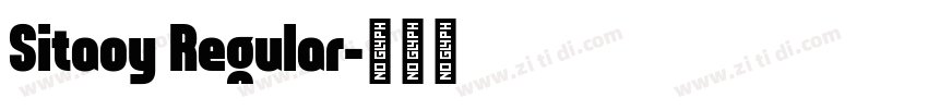 Sitaoy Regular字体转换